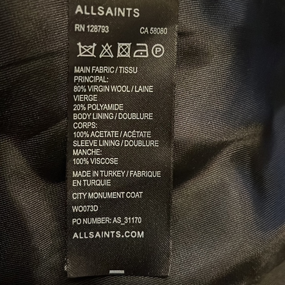 All saints wool jacket - Picture 3 of 3